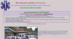 Desktop Screenshot of diazambulance.com